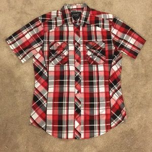 Men’s Plaid Button Up Shirt